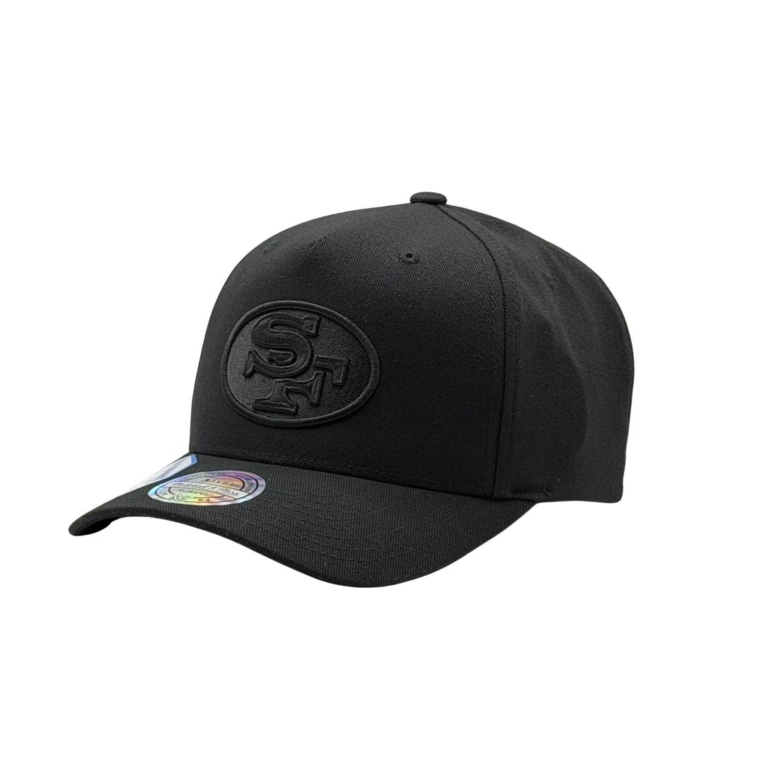 Mitchell & Ness NFL Flexfit 110 Black On Black San Francisco 49ers