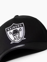 Mitchell & Ness NFL Flexfit 110 Black White Logo Las Vegas Raiders