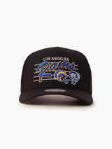 Mitchell & Ness NFL Flexfit 110 Team Script Los Angeles Rams Black