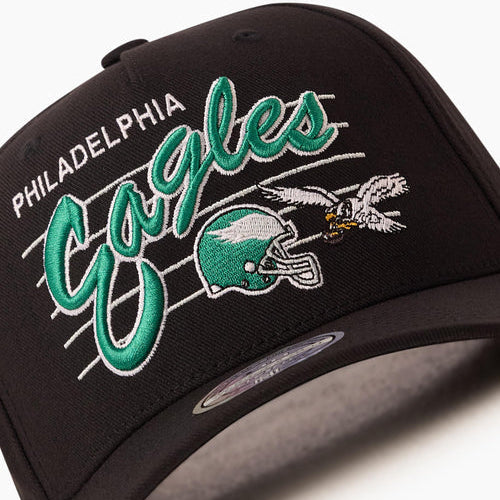 Mitchell & Ness NFL Flexfit 110 Team Script Philadelphia Eagles Black