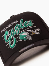 Mitchell & Ness NFL Flexfit 110 Team Script Philadelphia Eagles Black