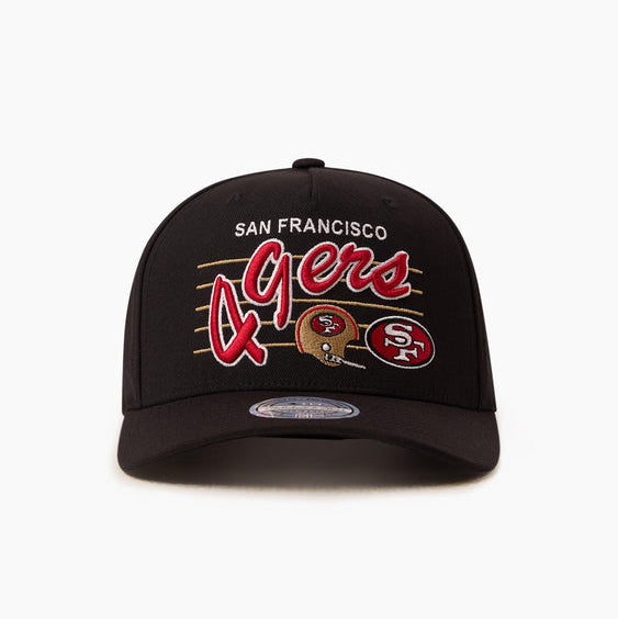 Mitchell & Ness NFL Flexfit 110 Team Script San Francisco 49ers Black
