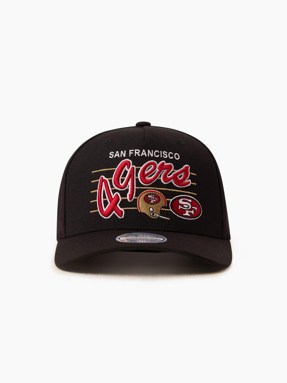 Mitchell & Ness NFL Flexfit 110 Team Script San Francisco 49ers Black