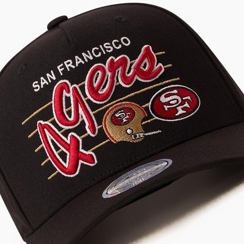 Mitchell & Ness NFL Flexfit 110 Team Script San Francisco 49ers Black