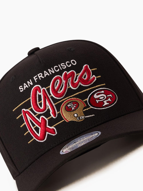 Mitchell & Ness NFL Flexfit 110 Team Script San Francisco 49ers Black