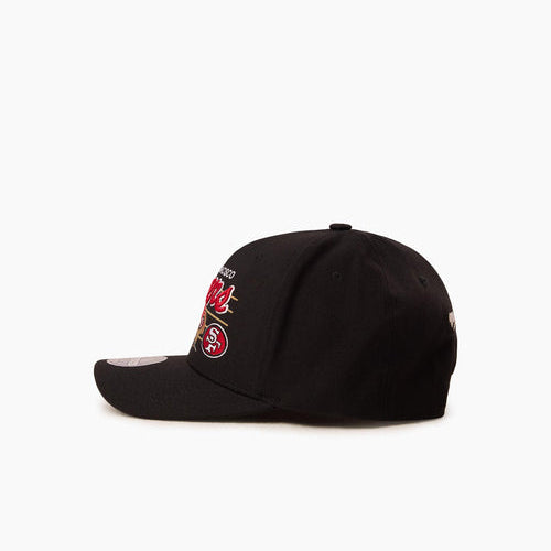 Mitchell & Ness NFL Flexfit 110 Team Script San Francisco 49ers Black