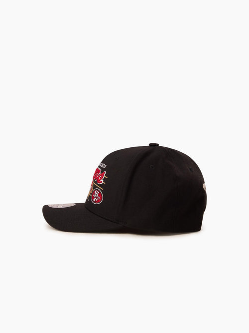 Mitchell & Ness NFL Flexfit 110 Team Script San Francisco 49ers Black