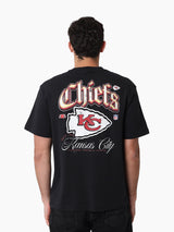 Mitchell & Ness NFL Gothic Script Tee Kansas City Chiefs Faded Black