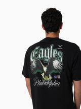 Mitchell & Ness NFL Gothic Script Tee Philadelphia Eagles Faded Black