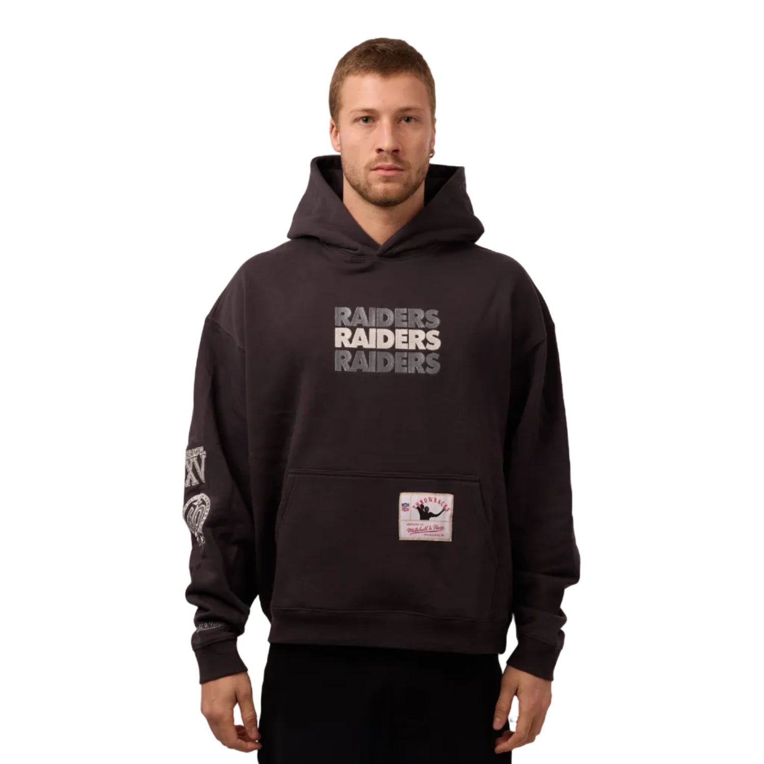 Mitchell & Ness NFL Super Bowl XV Hood Las Vegas Raiders Washed Black