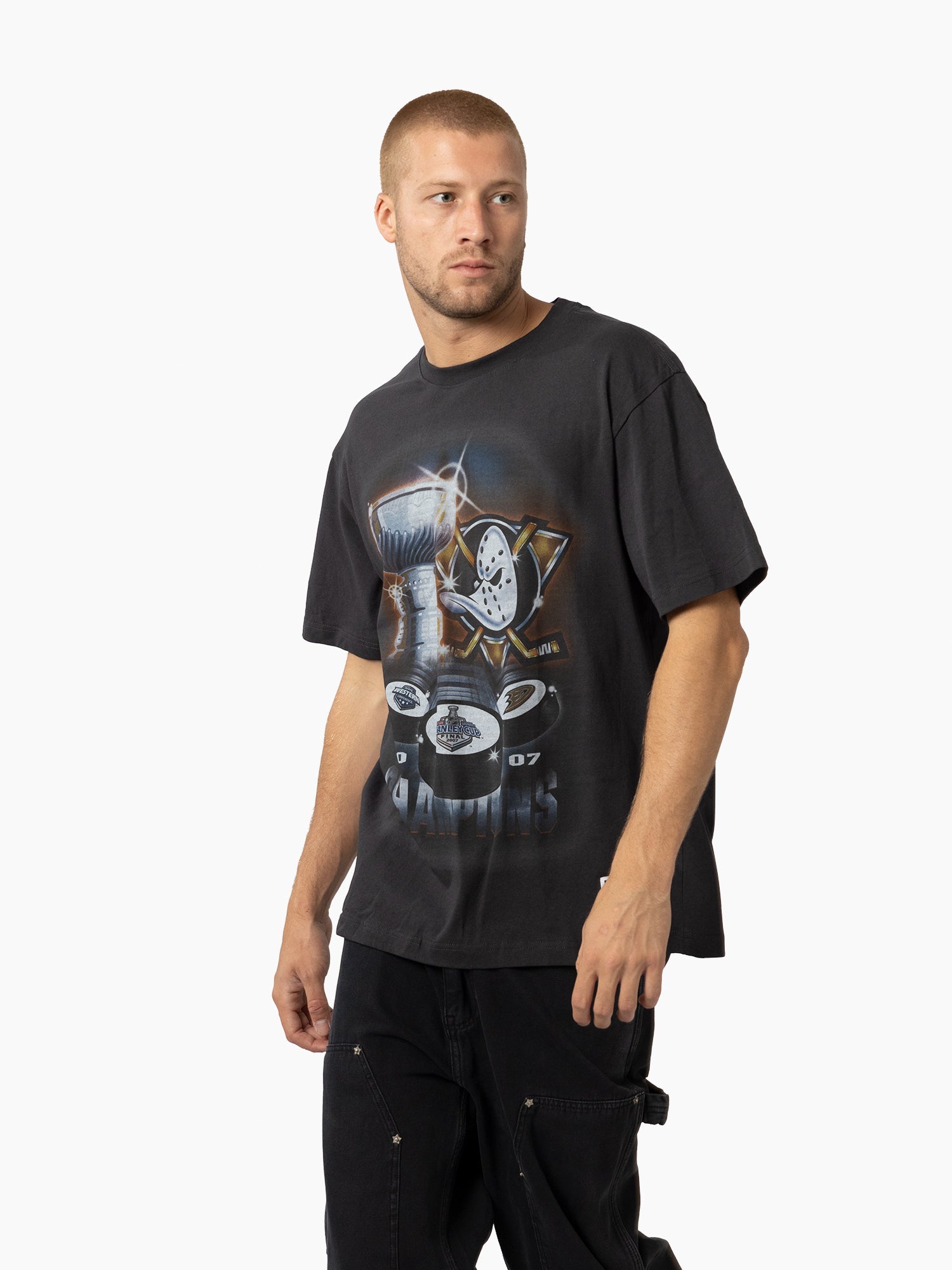 Mitchell & Ness NHL ’07 Stanley Cup Champs Tee Anaheim Mighty Ducks