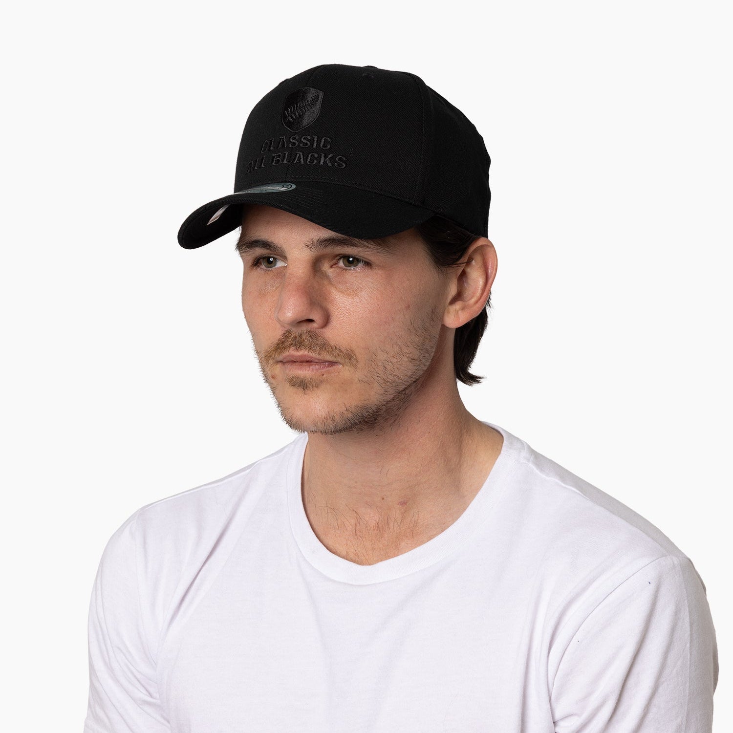 Mit Rugby Cap Mitchell & Ness Rugby Union Flexfit 110 6Panel Classic All Blacks Blac ...