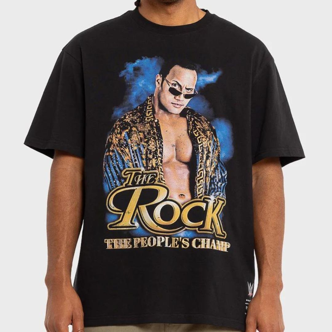 Mitchell & Ness WWE The People‚Äôs Champ Tee Black