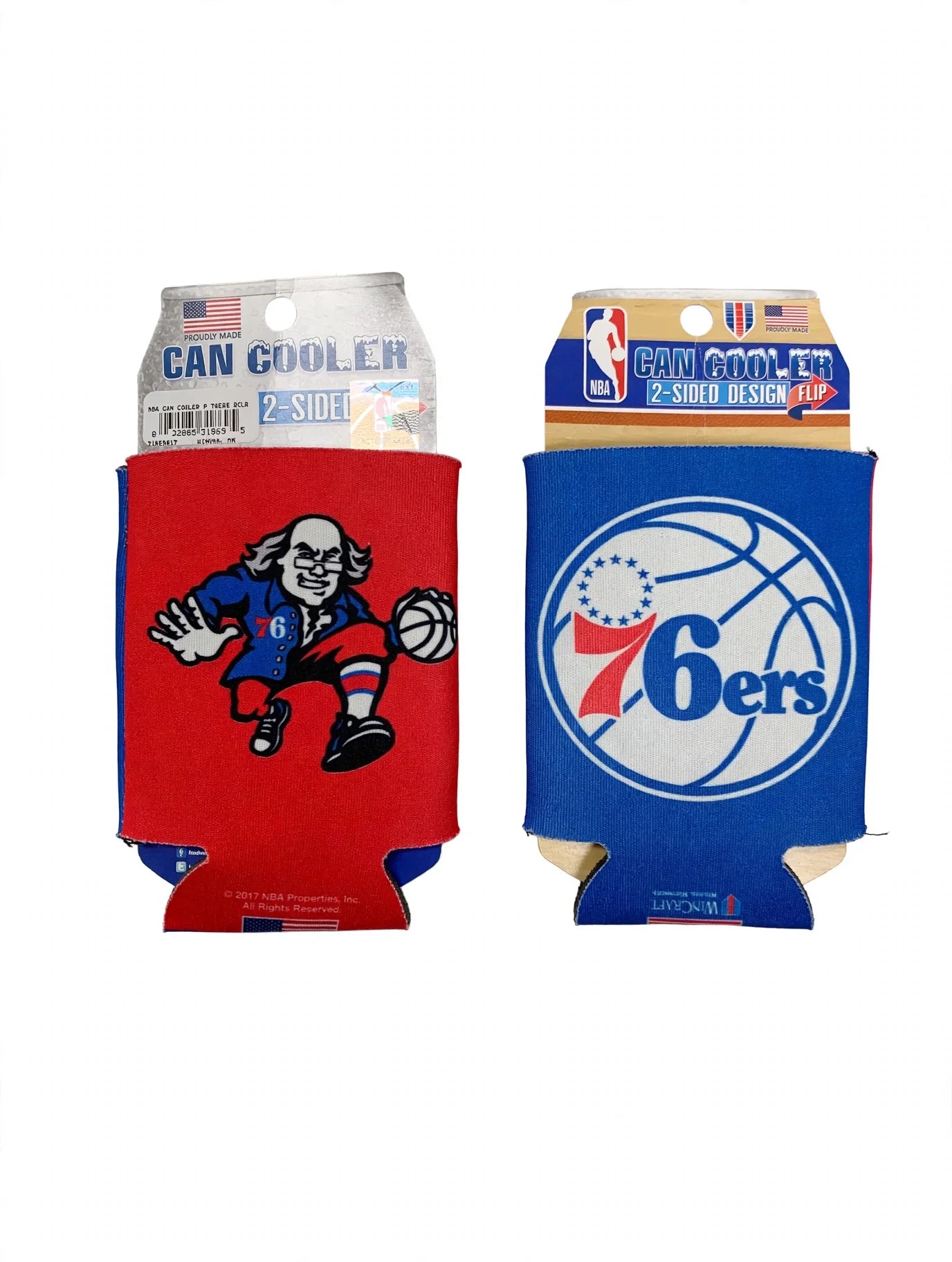 NBA 2 Sided Stubbie Holder Philadelphia 76ers