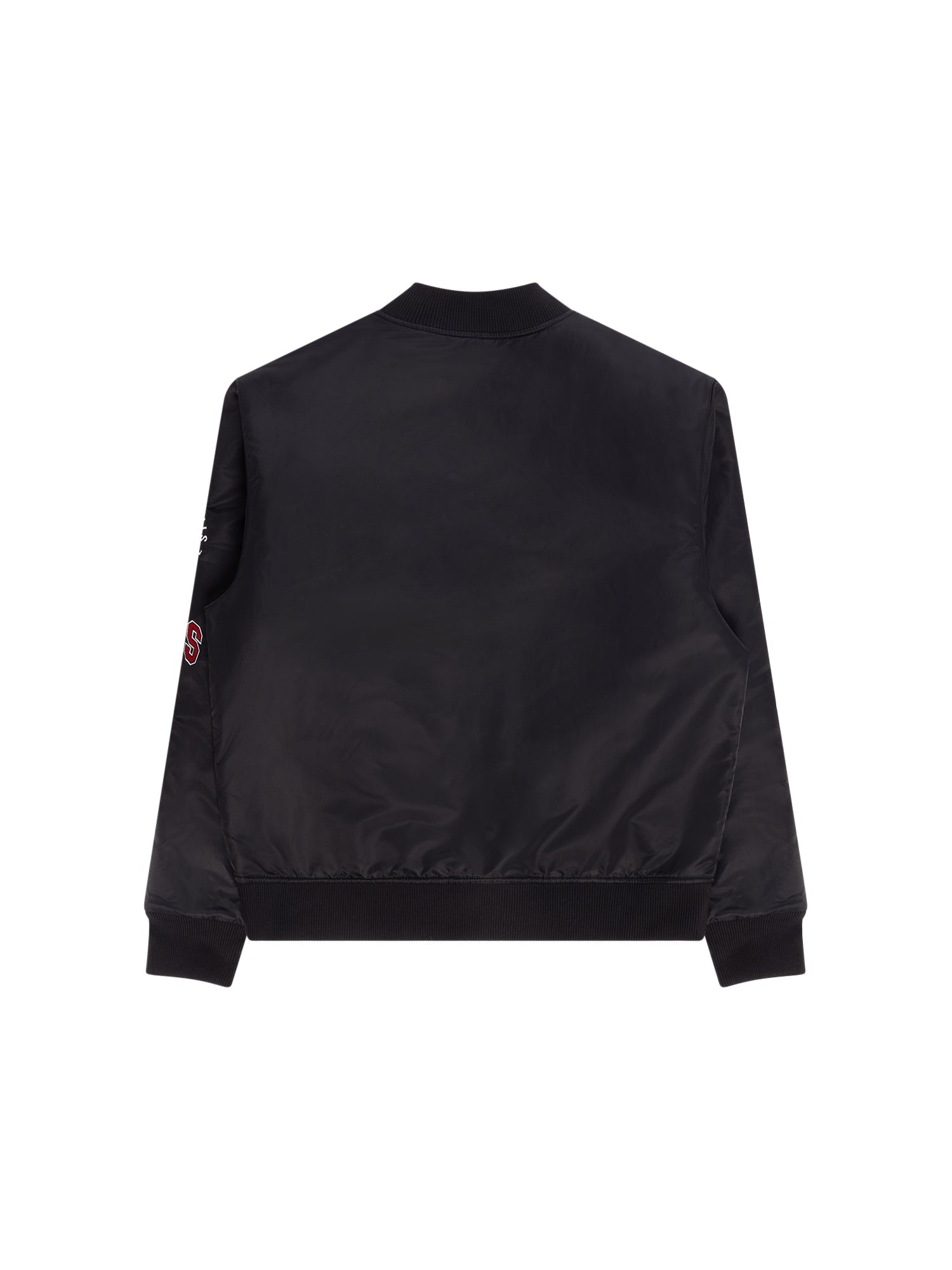 NBA Essentials Braun Nylon Bomber Chicago Bulls Solid Black
