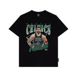 NBA Essentials Vintage Youth Tee Boston Celtics Tatum Solid Black