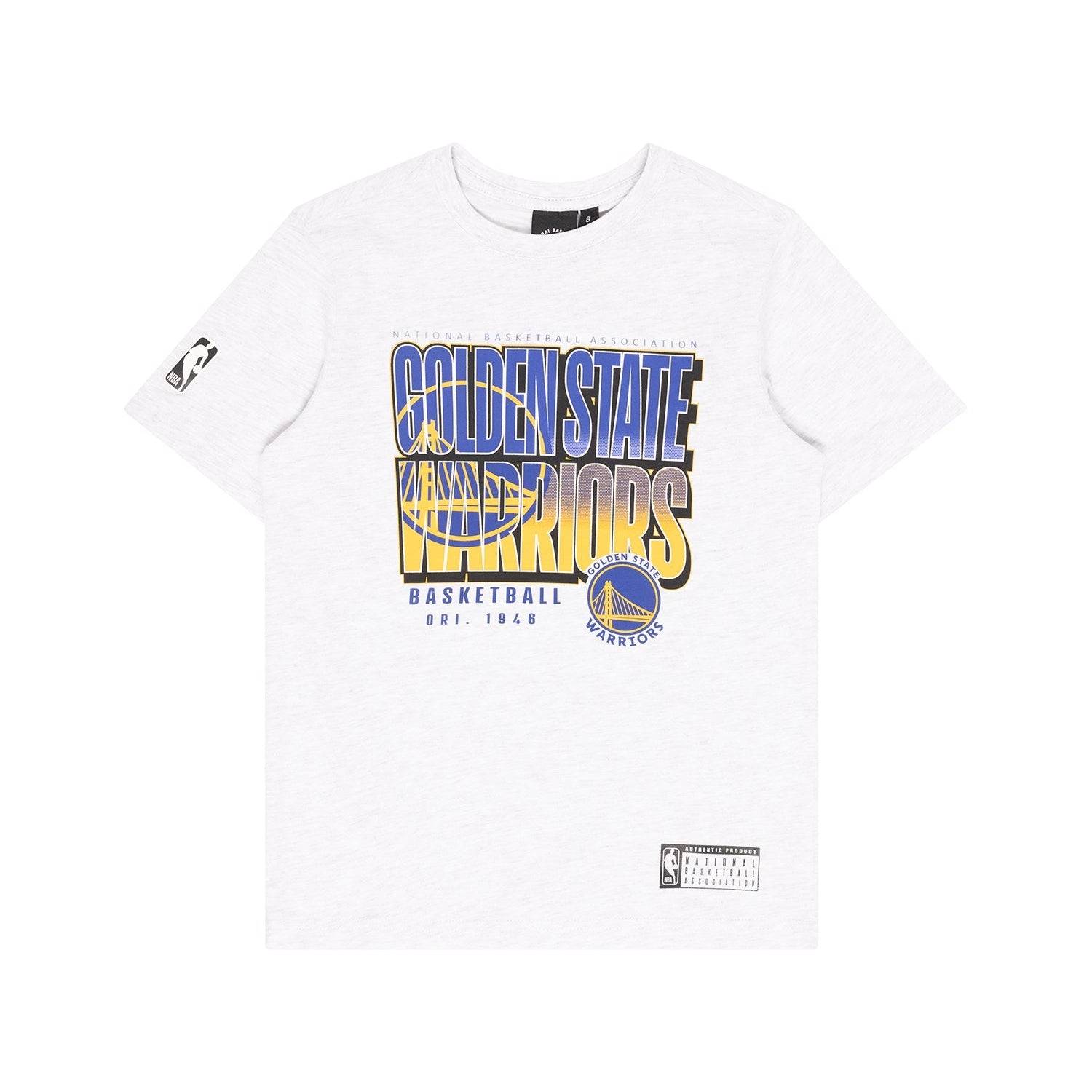 NBA Essentials Youth Hartford Vintage Tee Golden State Warriors Silver Marle