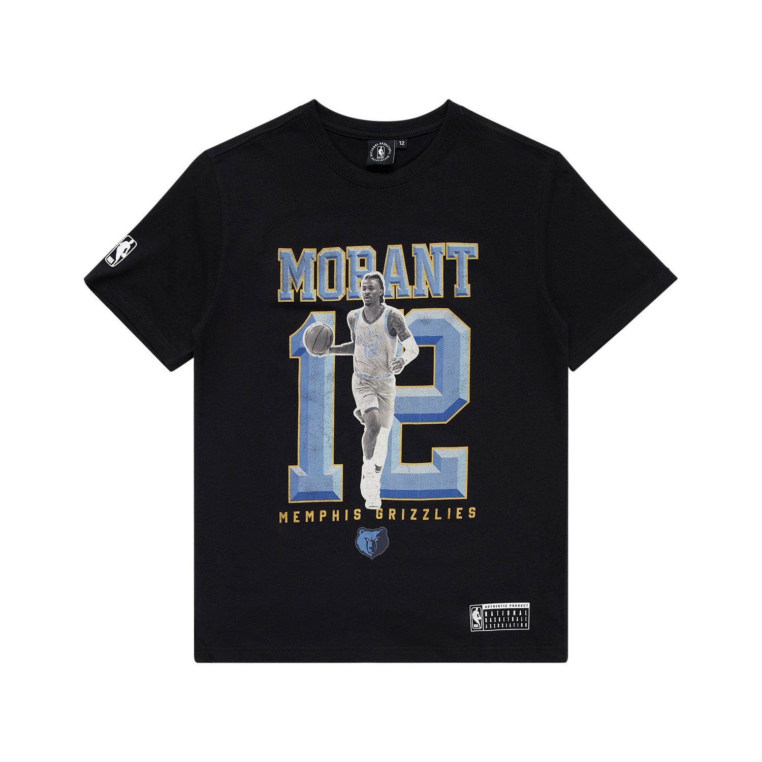 NBA Essentials Youth Jasper Vintage Tee Memphis Grizzlies Black