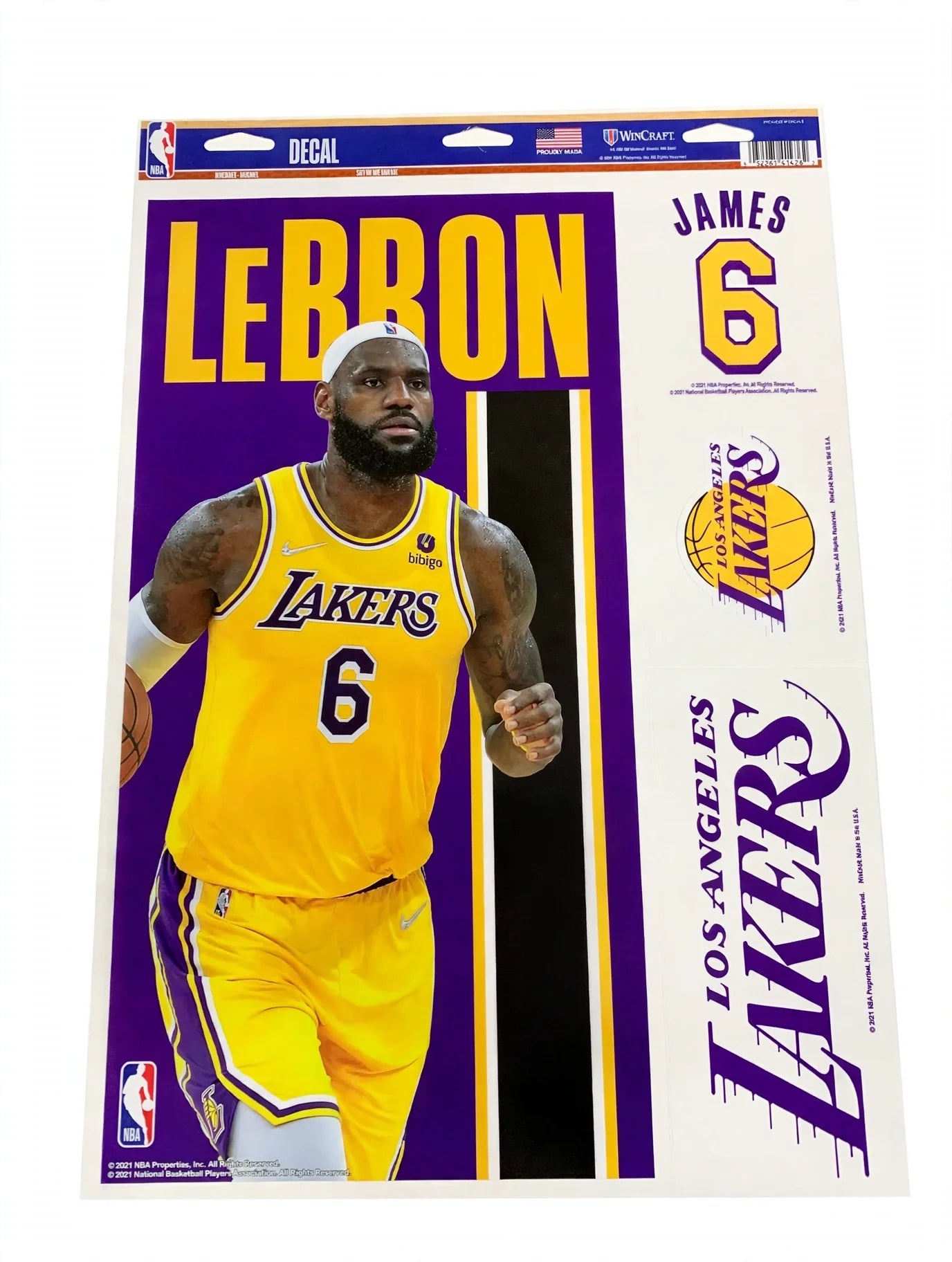 NBA Player Image Multi Decal Pack LeBron James