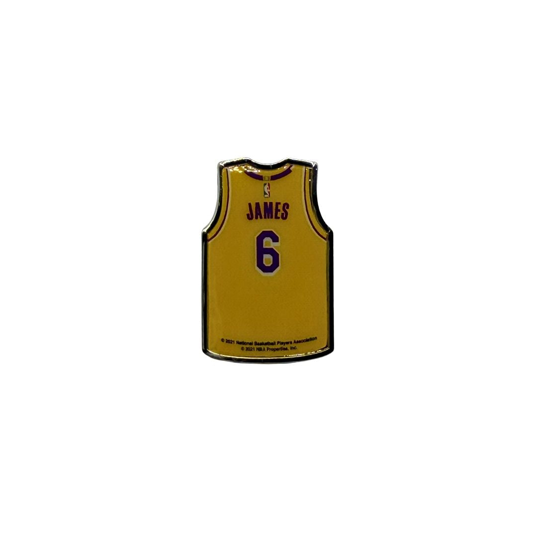 NBA Player Jersey Pin Los Angeles Lakers Lebron James #6