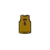 NBA Player Jersey Pin Los Angeles Lakers Lebron James #6