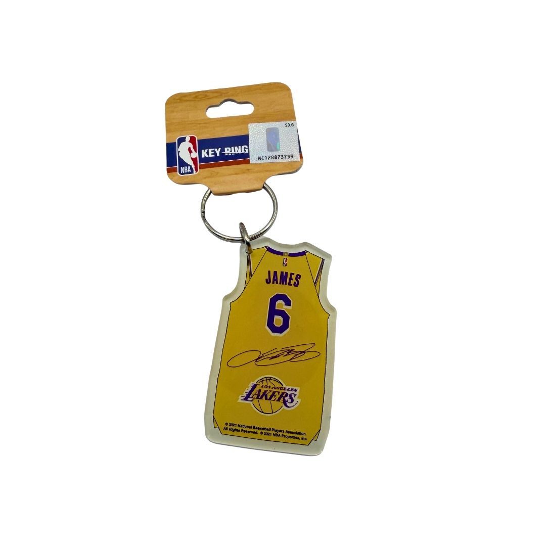 NBA Player Key Ring Los Angeles Lakers Lebron James #6