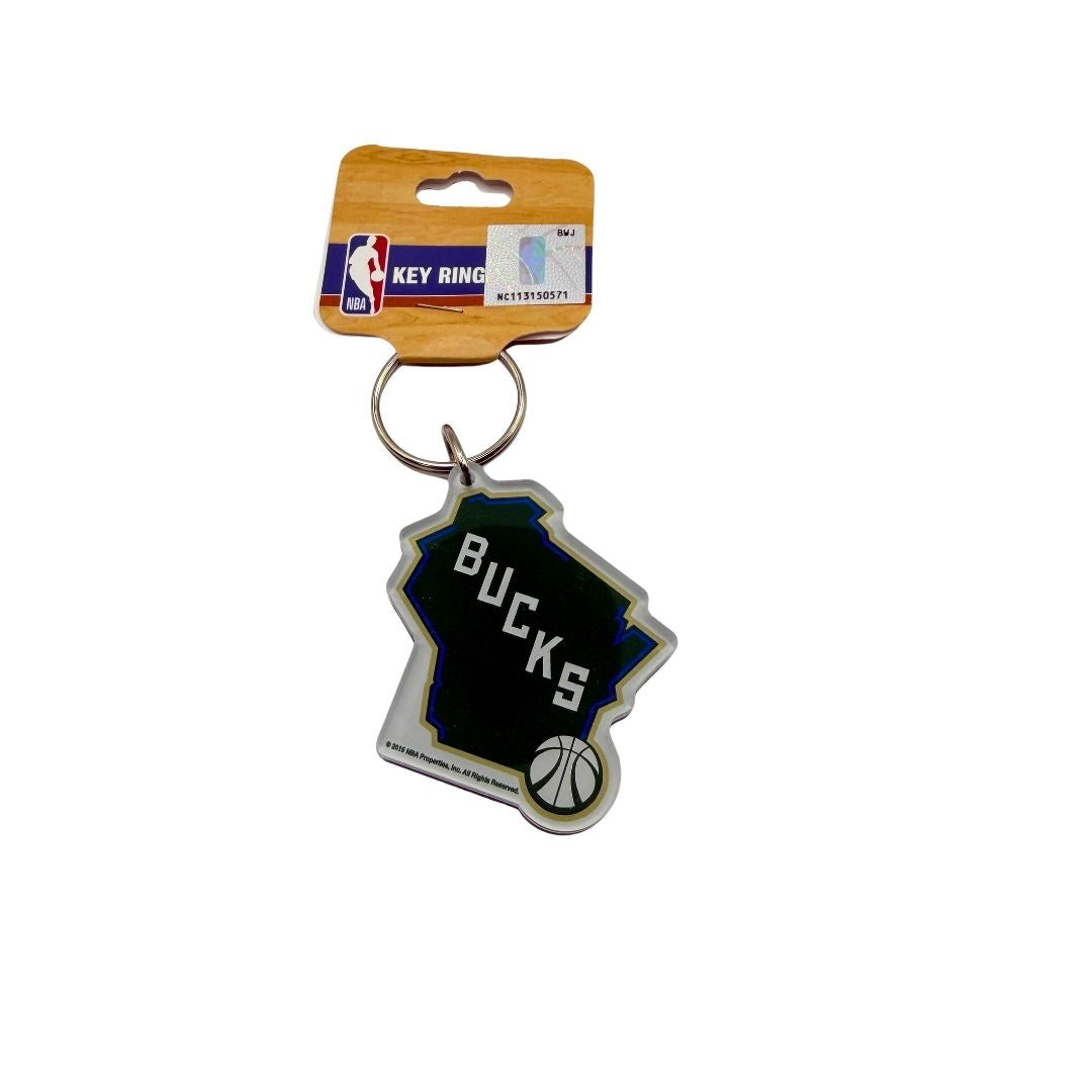 NBA Team Key Ring Milwaukee Bucks