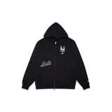 New Era 2Way Zip Hoodie MLB Comfort Club New York Mets Black
