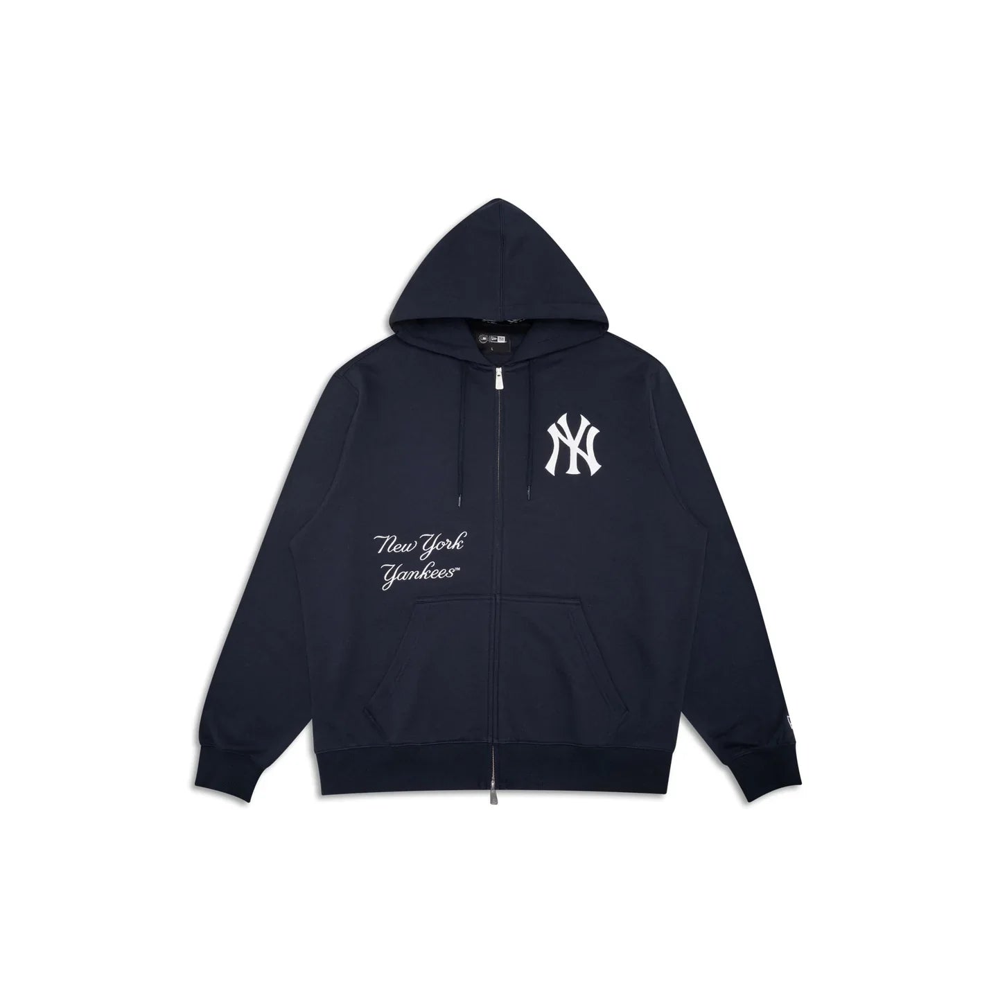 New Era 2Way Zip Hoodie MLB Comfort Club New York Yankees Blue