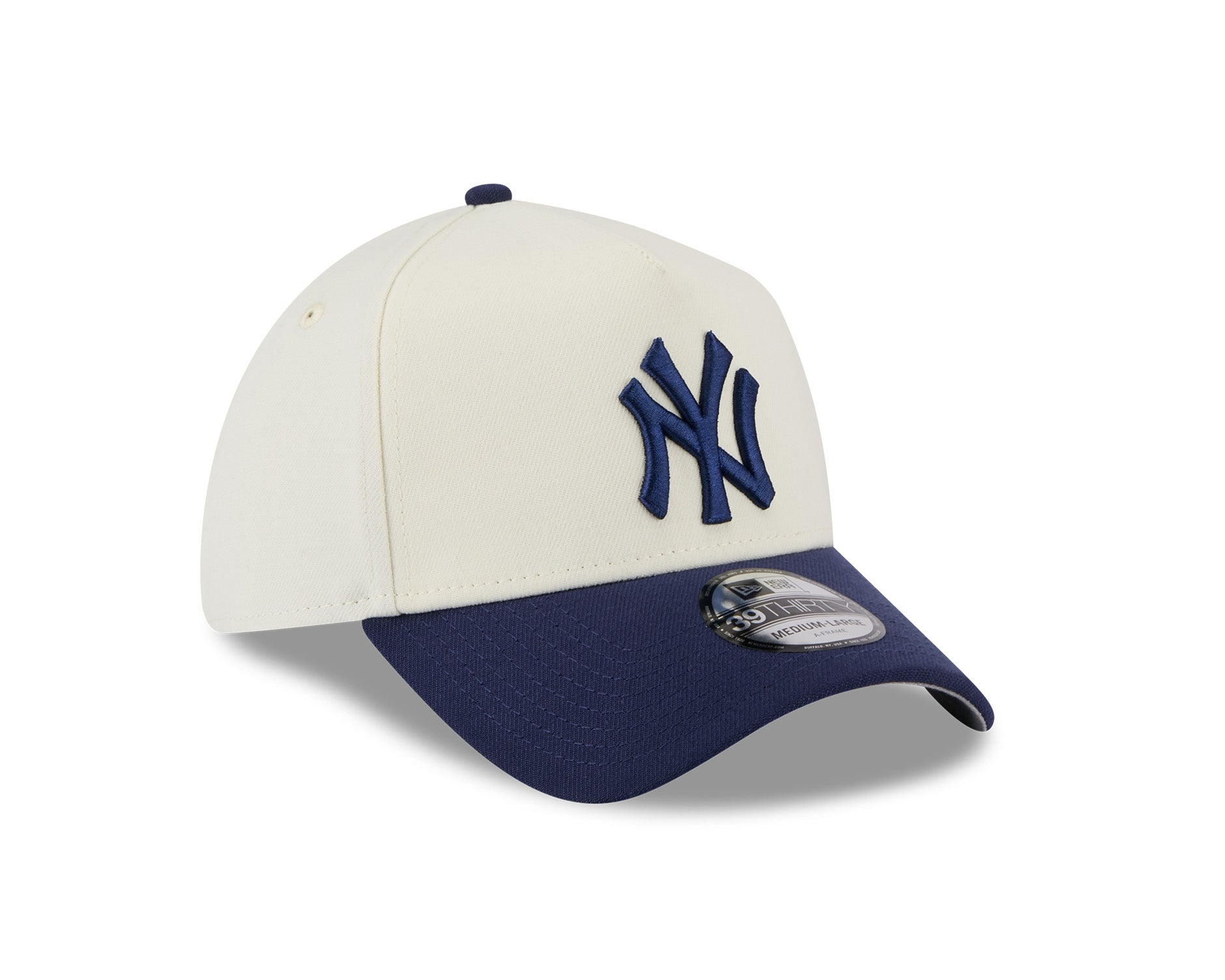 New Era 39Thirty A-Frame MLB 2Tone New York Yankees Chrome White/Light Navy