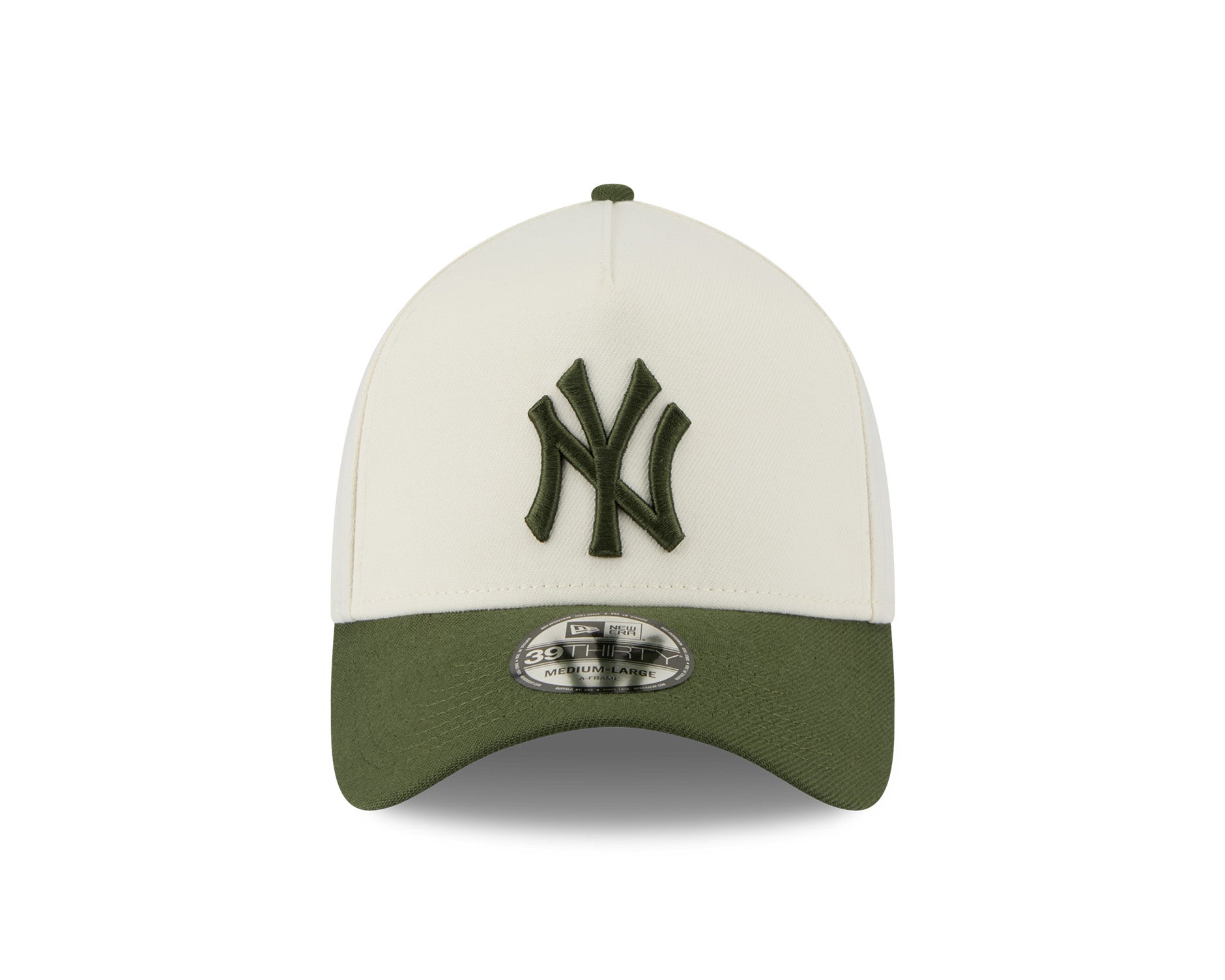 New Era 39Thirty A-Frame MLB 2Tone New York Yankees Chrome White/Rifle Green