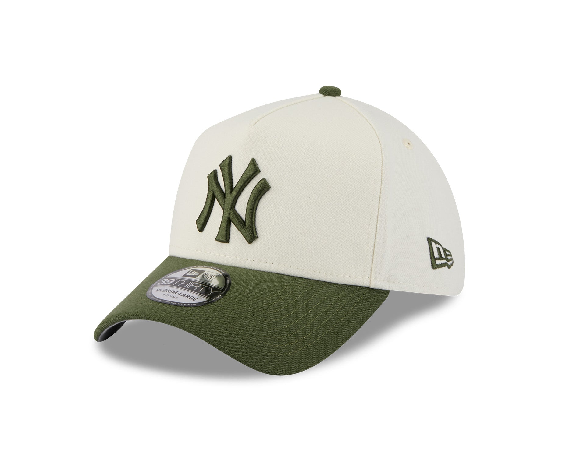 New Era 39Thirty A-Frame MLB 2Tone New York Yankees Chrome White/Rifle Green