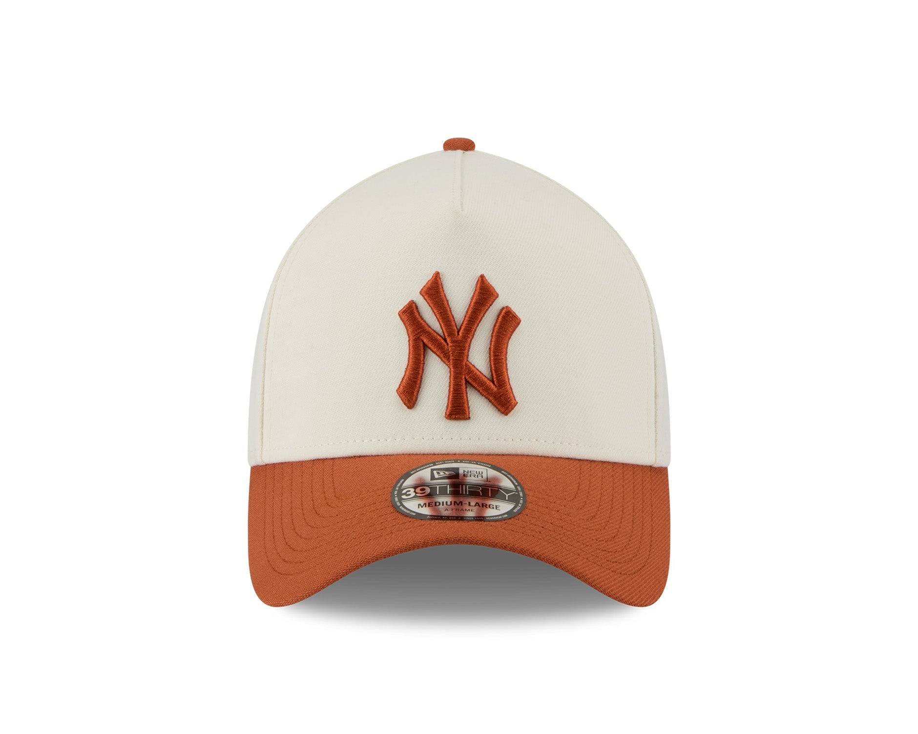 New Era 39Thirty A-Frame MLB 2Tone New York Yankees Chrome White/Rust