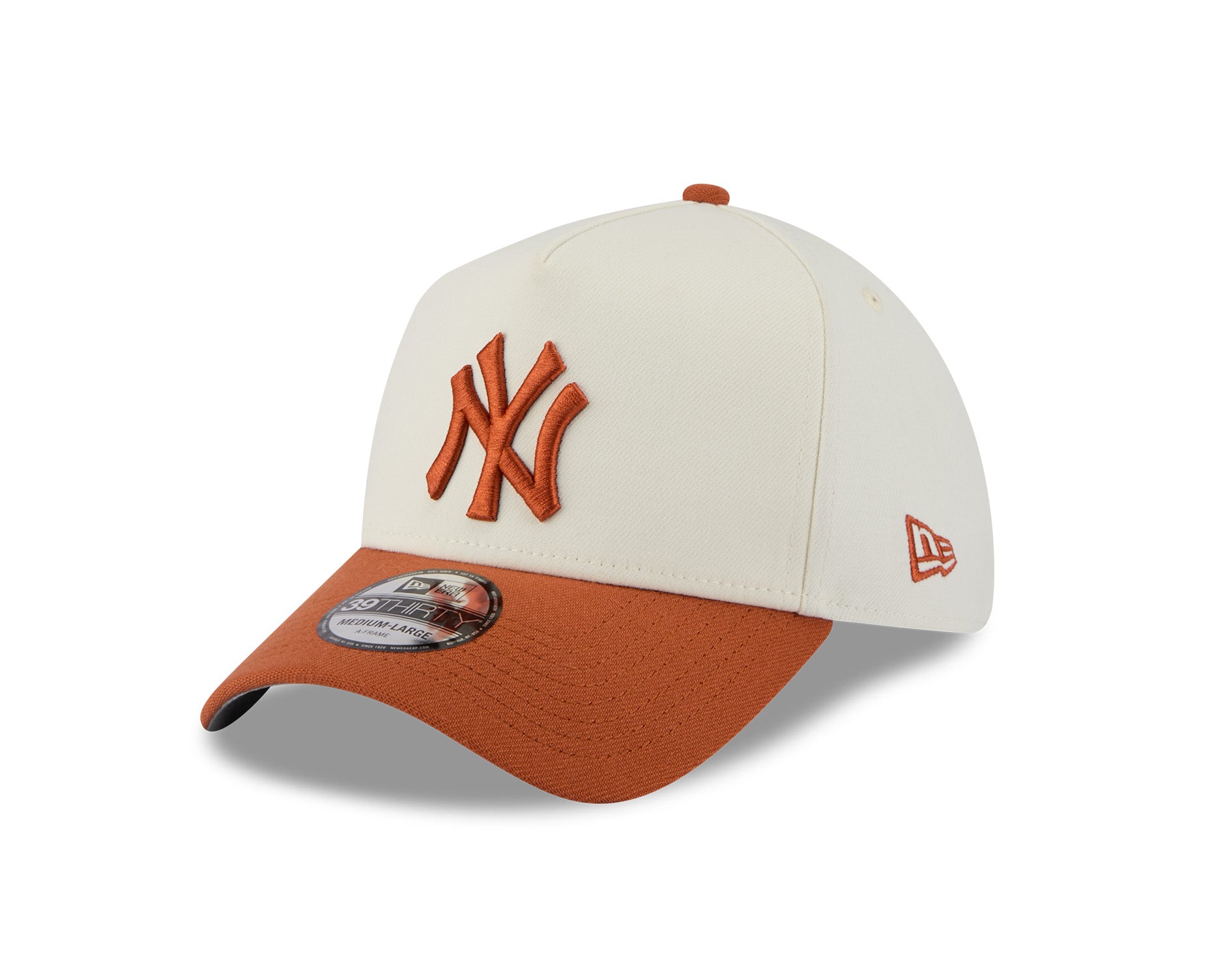 New Era 39Thirty A-Frame MLB 2Tone New York Yankees Chrome White/Rust