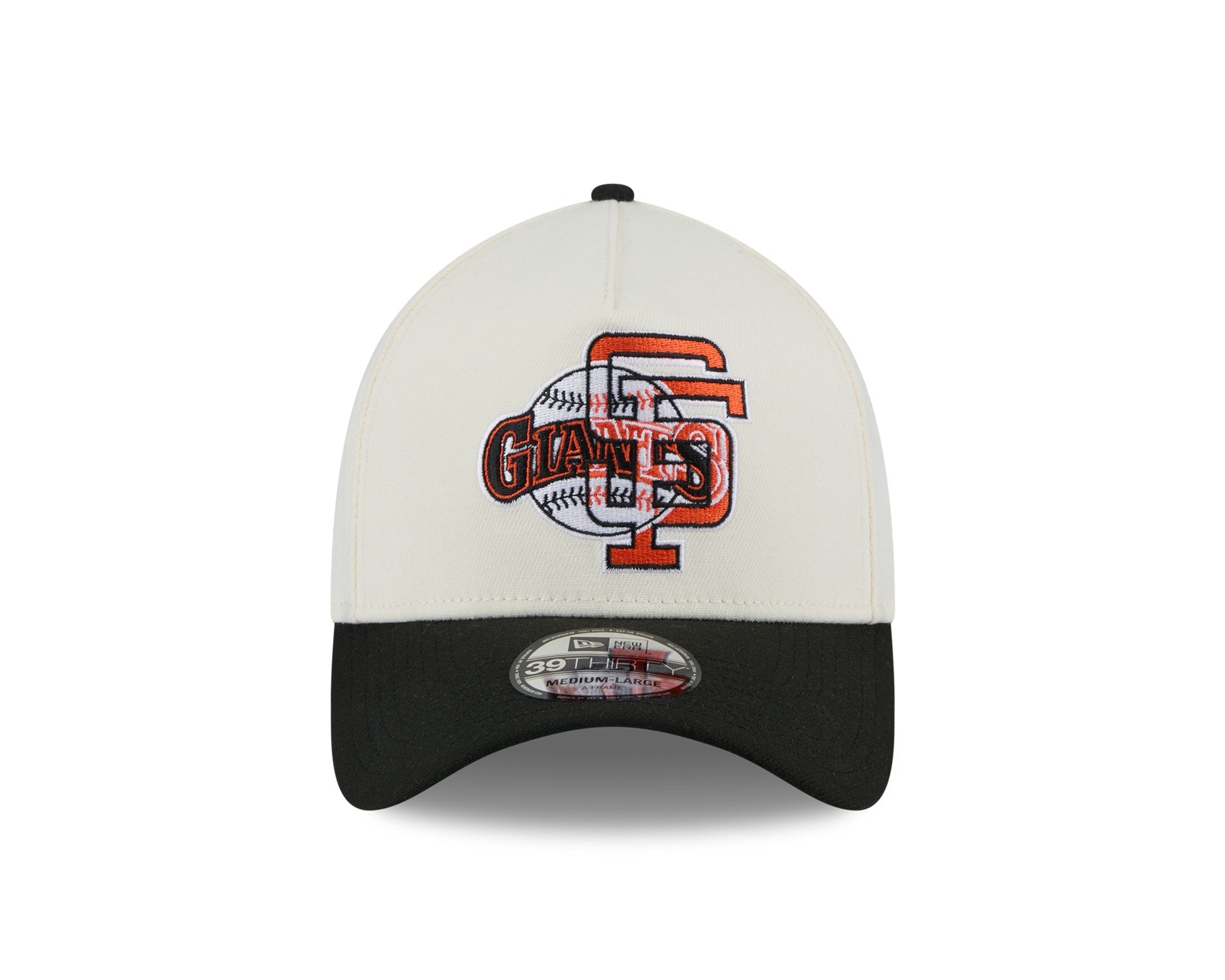New Era 39Thirty A-Frame MLB Double Logo San Francisco Giants Chrome White/OTC