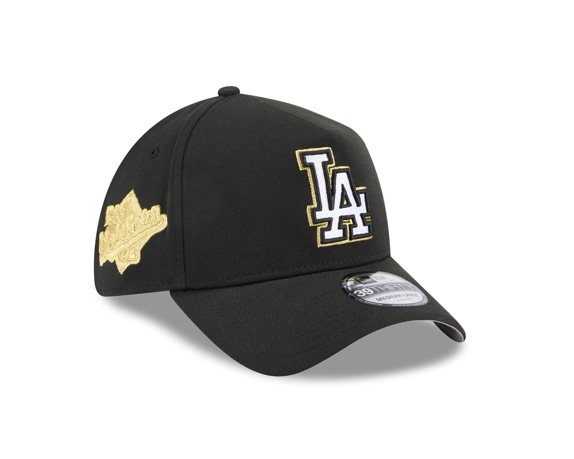 New Era 39Thirty A-Frame MLB Trophy Night Chicago Los Angeles Dodgers Black