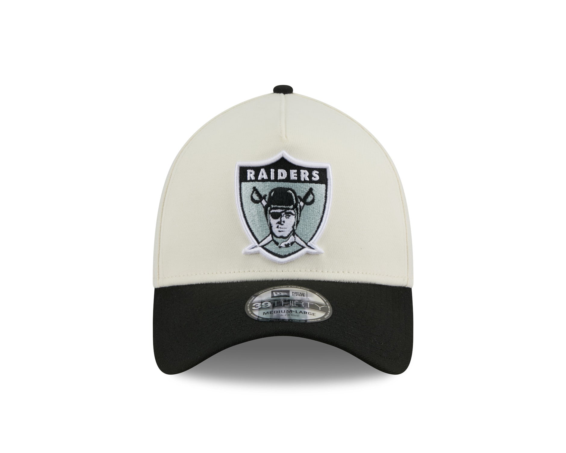 New Era 39Thirty A-Frame NFL Historic Las Vegas Raiders Chrome White/OTC