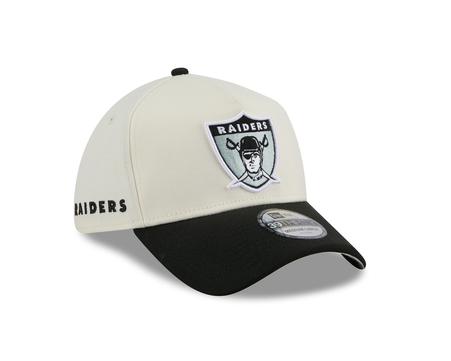 New Era 39Thirty A-Frame NFL Historic Las Vegas Raiders Chrome White/OTC