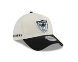 New Era 39Thirty A-Frame NFL Historic Las Vegas Raiders Chrome White/OTC