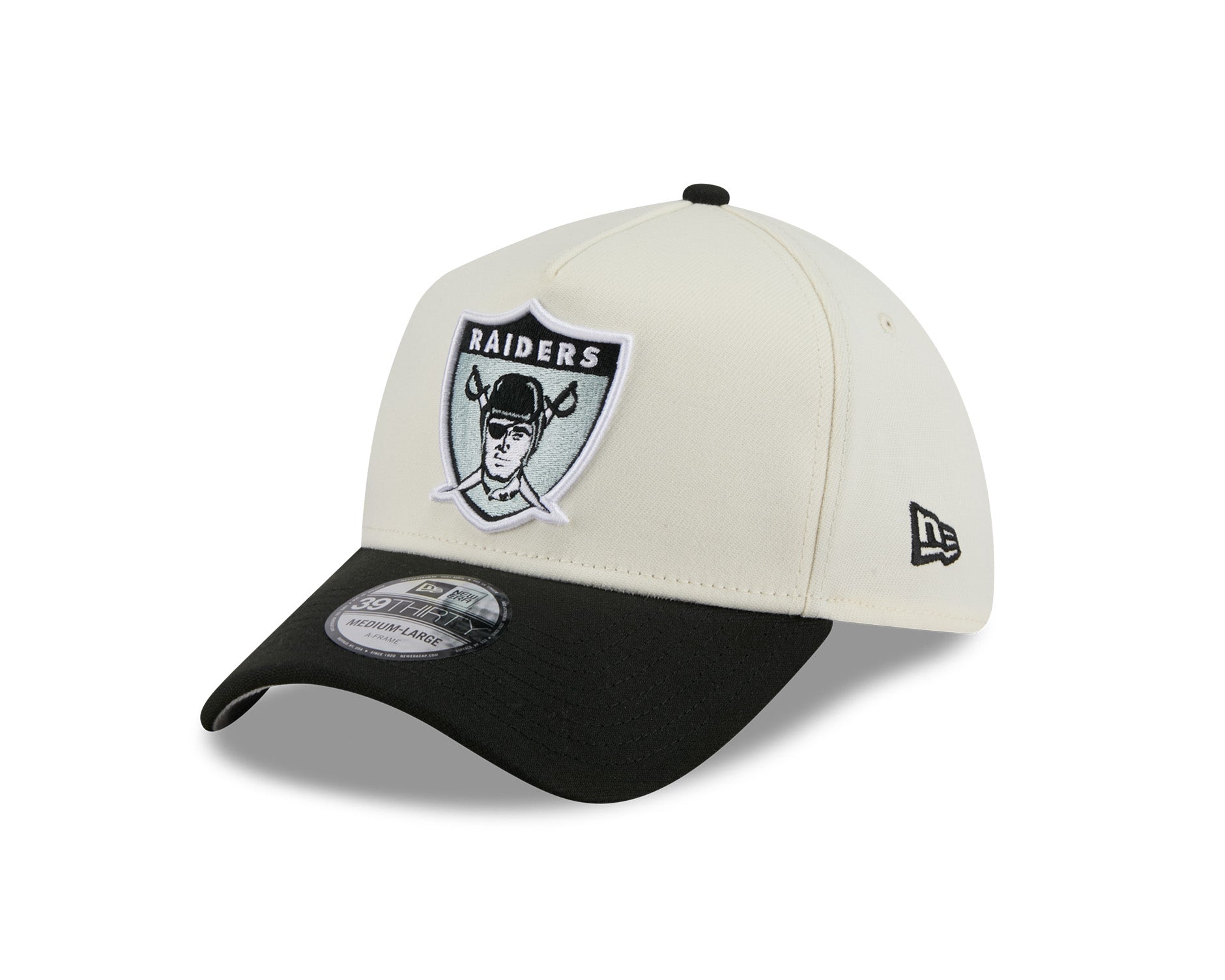 New Era 39Thirty A-Frame NFL Historic Las Vegas Raiders Chrome White/OTC