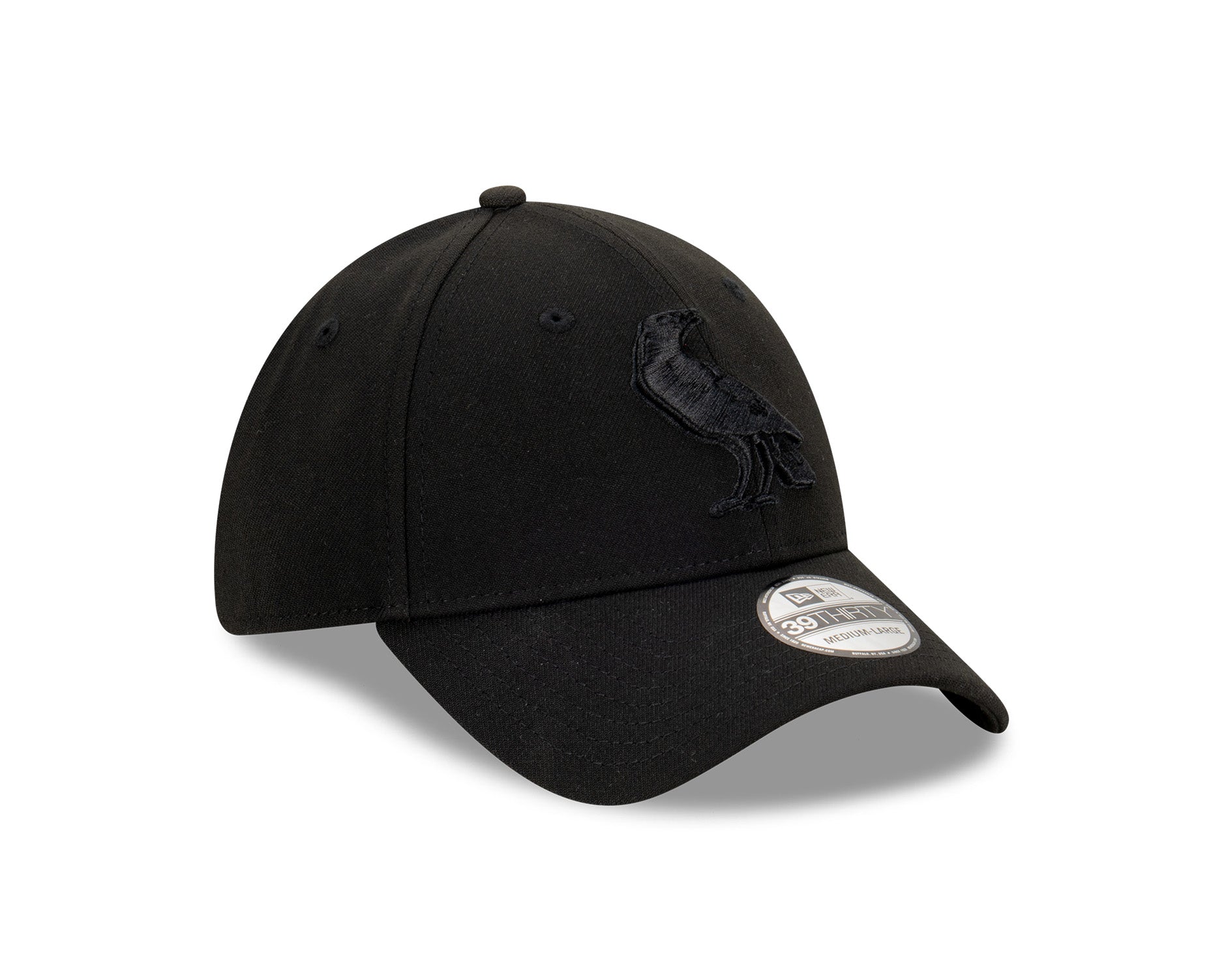 New Era 39Thirty AFL Collingwood Magpies Black on Black