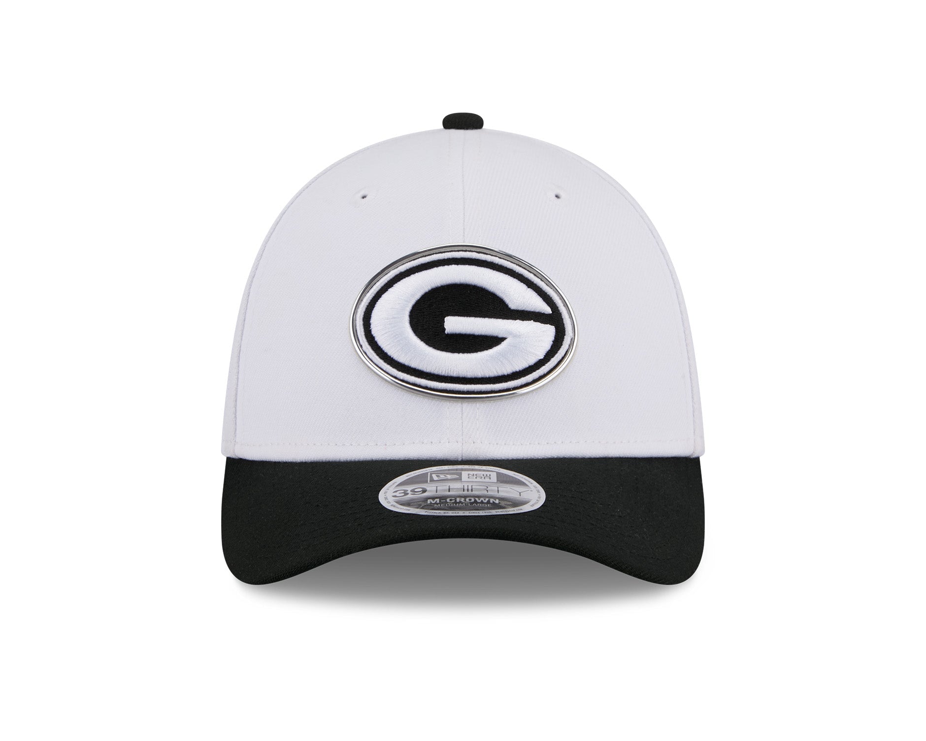 New Era 39Thirty M-Crown NFL Draft 2026 Green Bay Packers White/Black