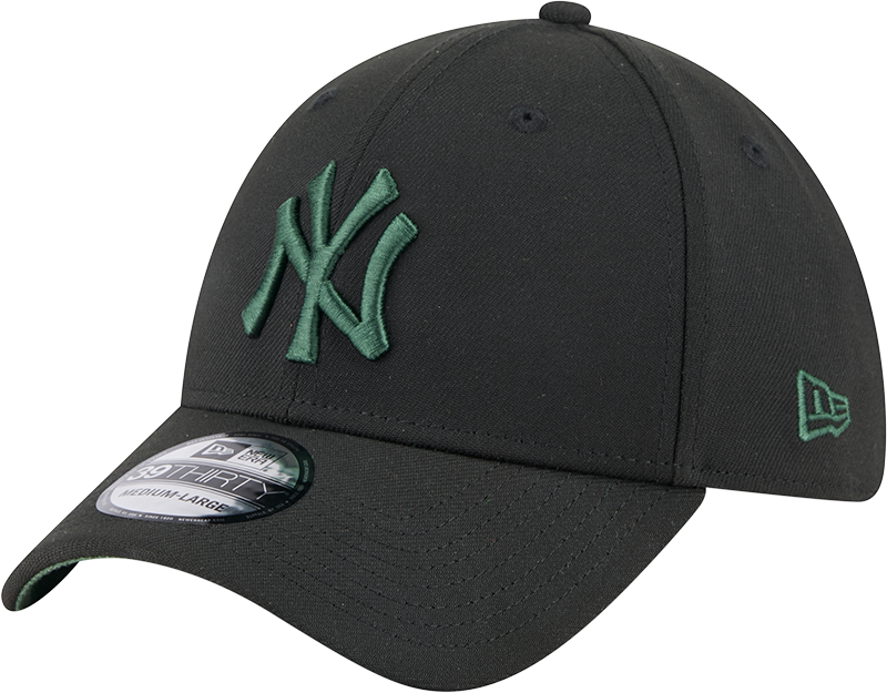 New Era 39Thirty MLB Black Cilantro New York Yankees