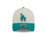 New Era 39Thirty MLB Chrome Teal Los Angeles Dodgers