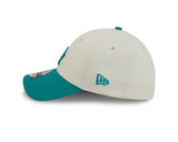 New Era 39Thirty MLB Chrome Teal Los Angeles Dodgers