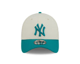 New Era 39Thirty MLB Chrome Teal New York Yankees