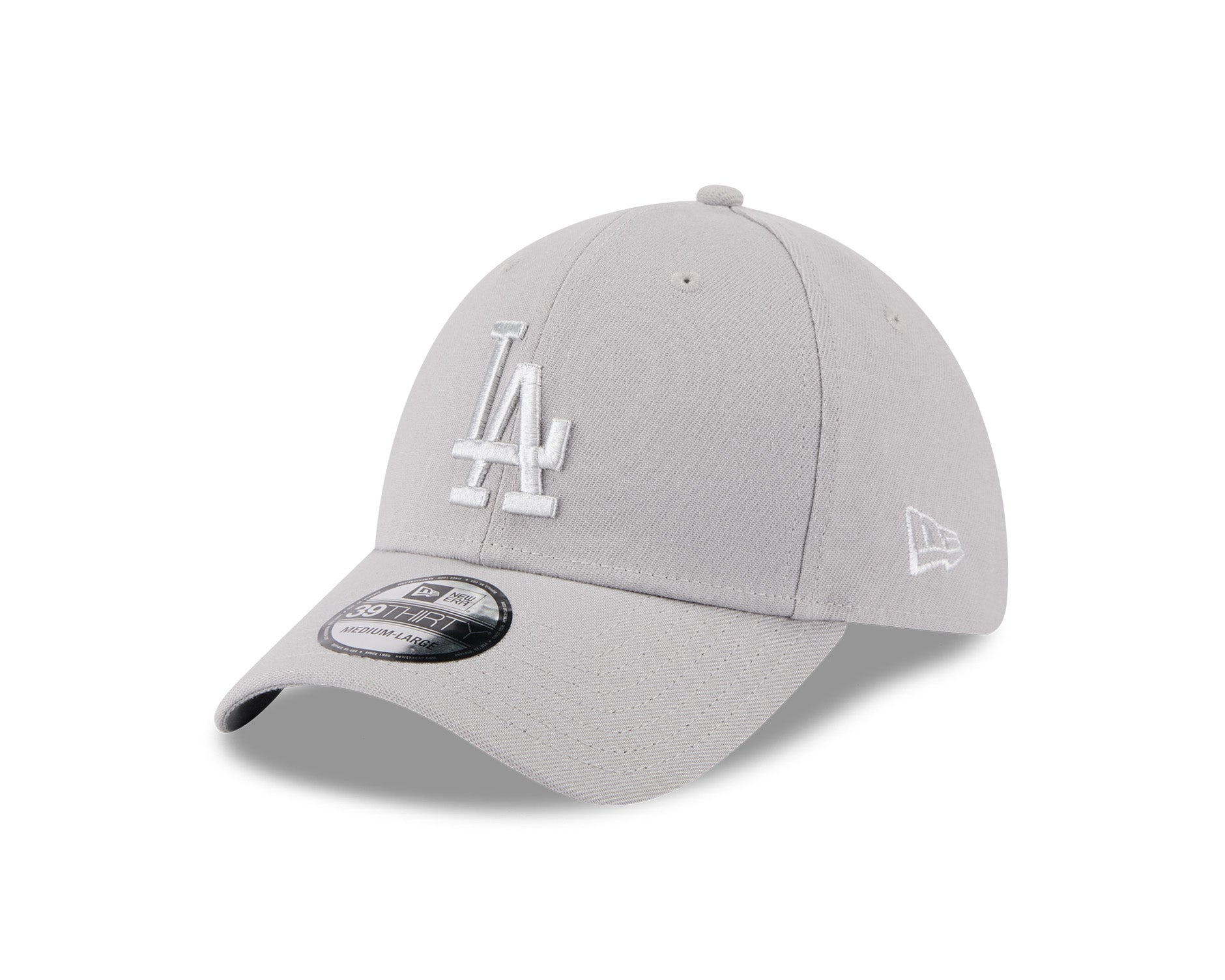 New Era 39Thirty MLB Grey Metallic Los Angeles Dodgers