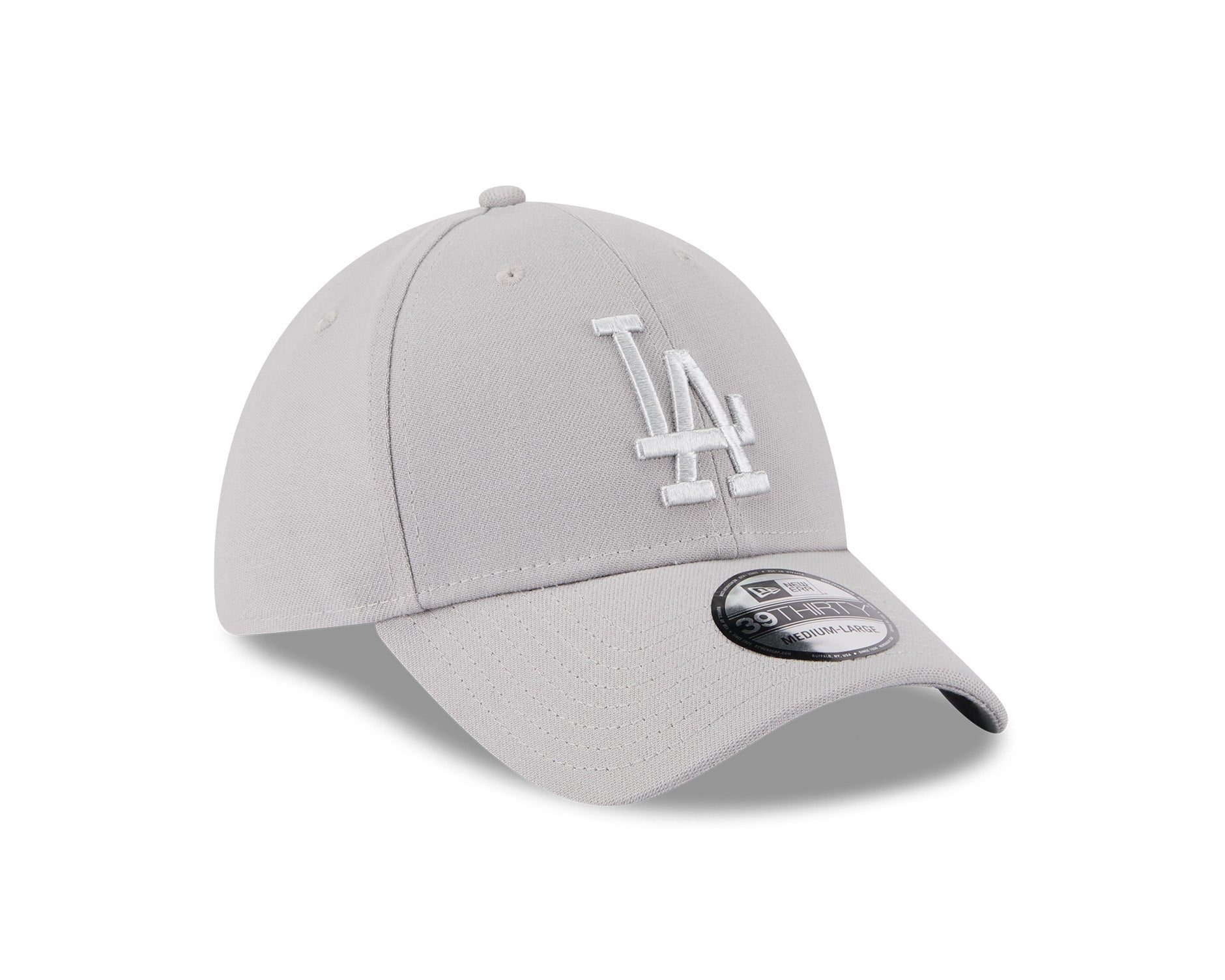 New Era 39Thirty MLB Grey Metallic Los Angeles Dodgers
