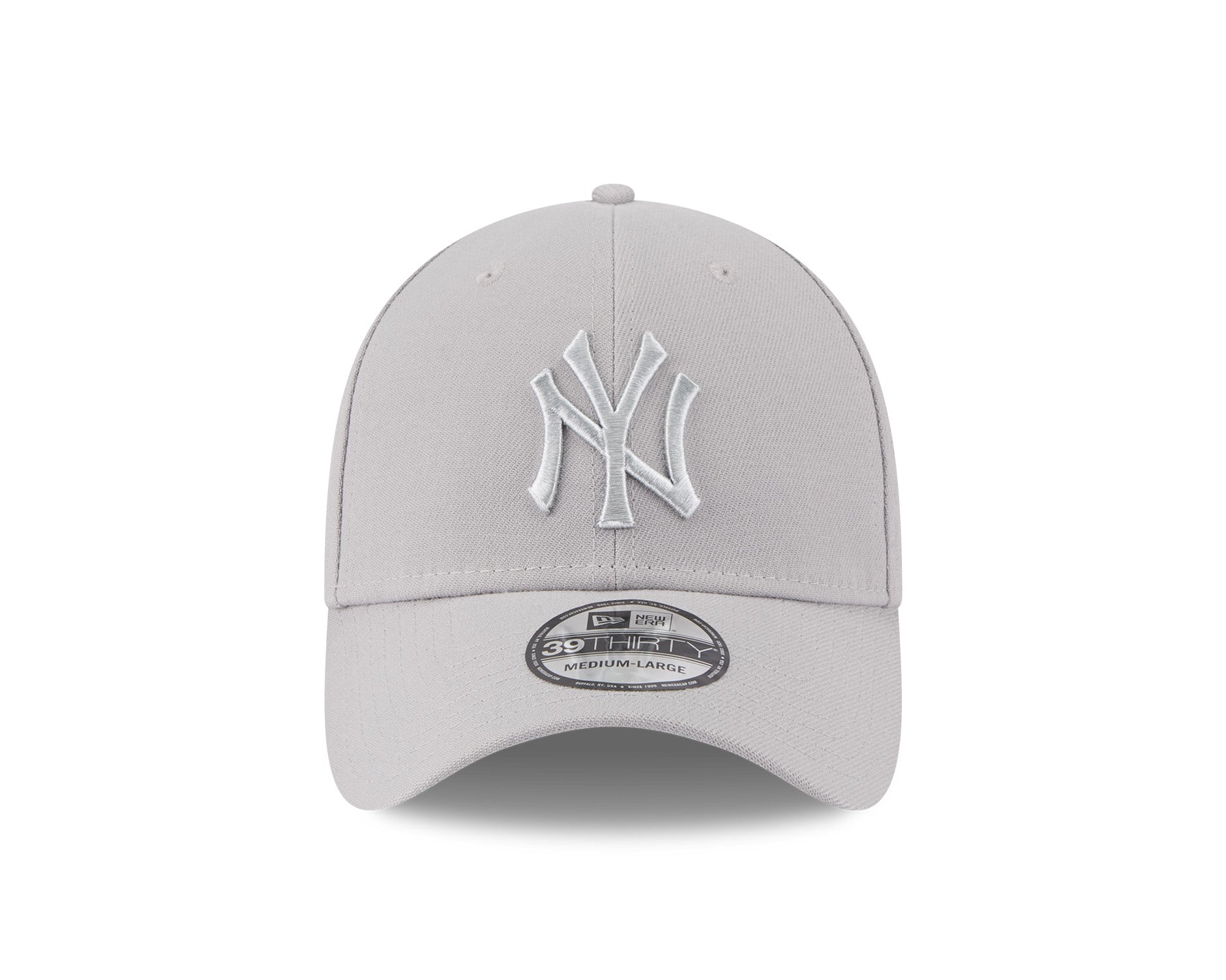 New Era 39Thirty MLB Grey Metallic New York Yankees
