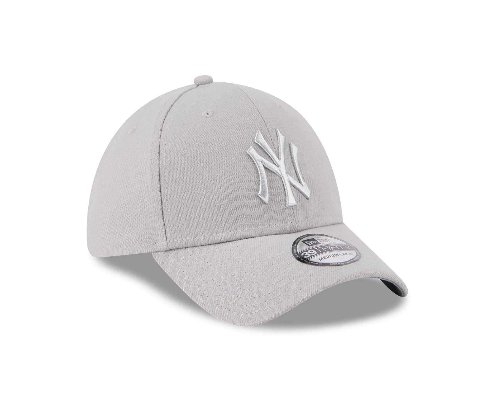 New Era 39Thirty MLB Grey Metallic New York Yankees